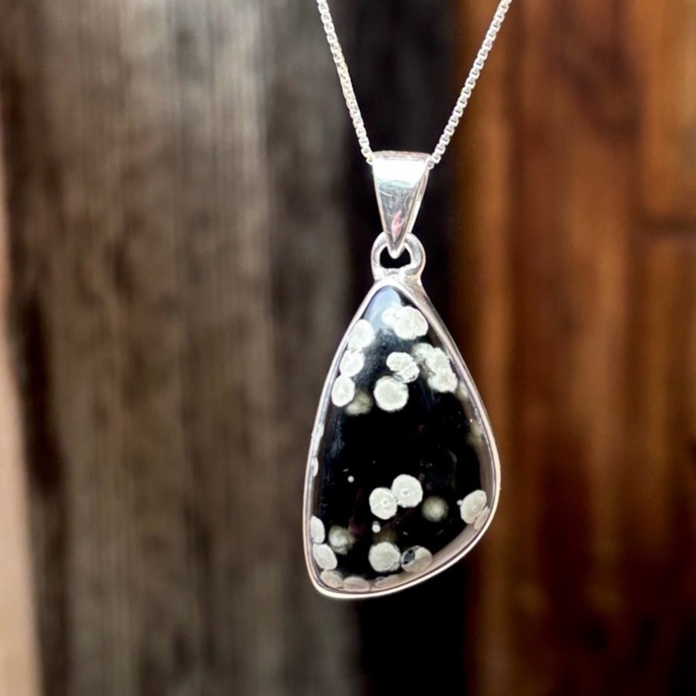 Galaxy Obsidian Necklace - Picture 4 of 15